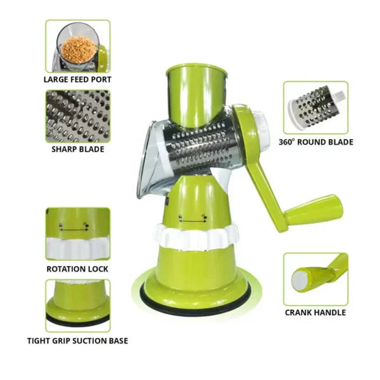 Manual Vegetable Cutter | Multifunctional Rotary Slicer